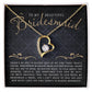To My Bridesmaid (Wedding) - Forever Love Necklace