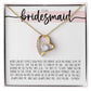 To My Bridesmaid (Wedding) - Forever Love Necklace