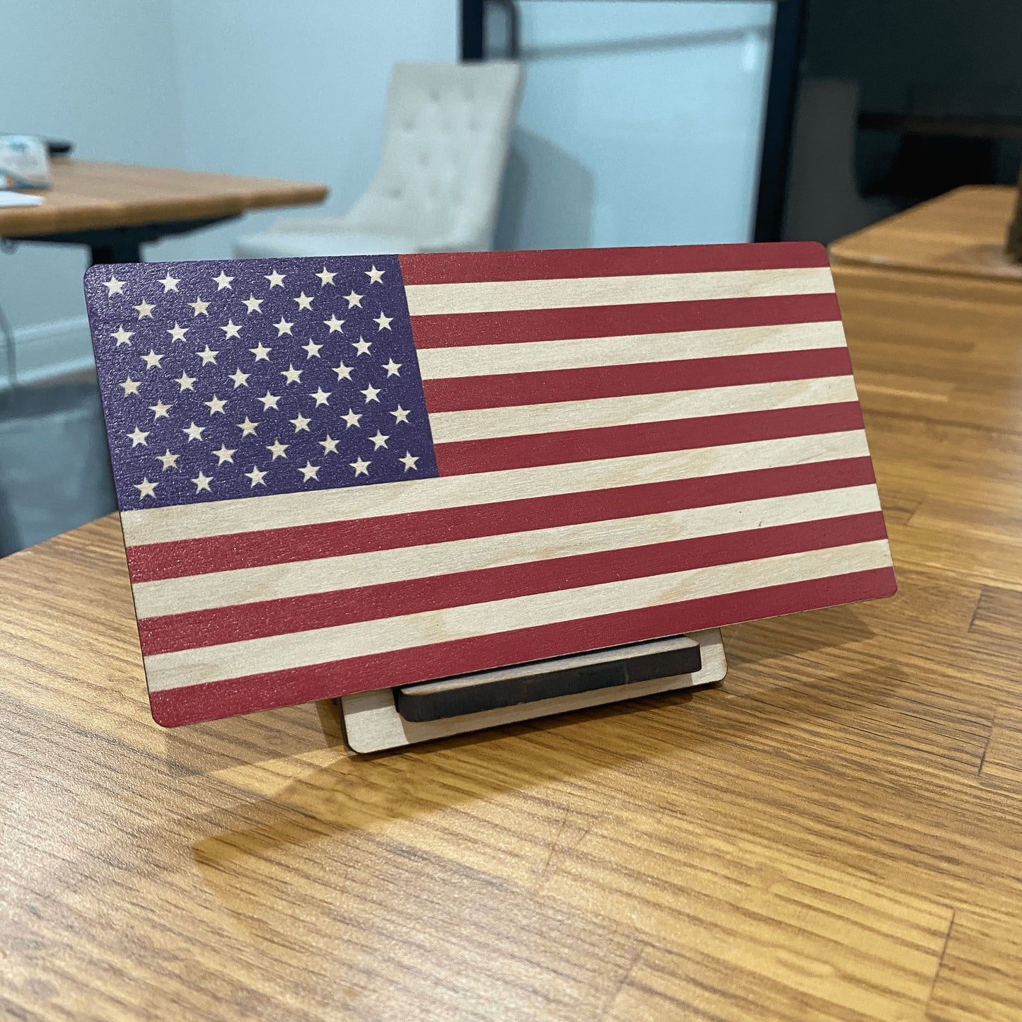 Wooden Flag Print