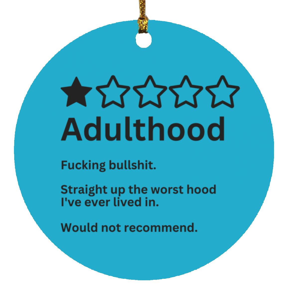 Adulthood - Circle Ornament