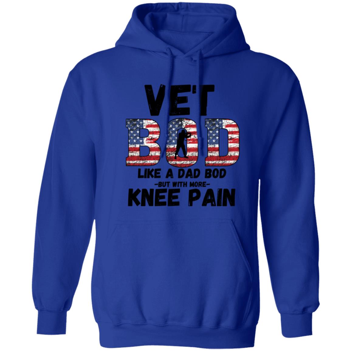 Vet Bod / Knee Pain (Veterans)  Pullover Hoodie 8 oz (Closeout)