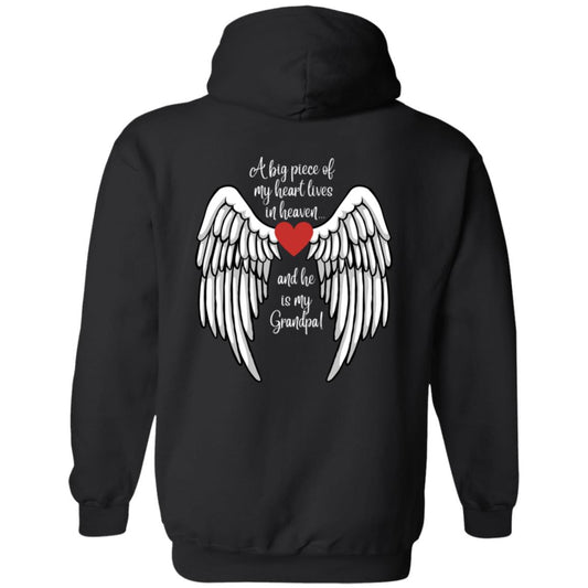 A piece of my heart is in Heaven / Grandpa -Z66x Pullover Hoodie 8 oz (Closeout)