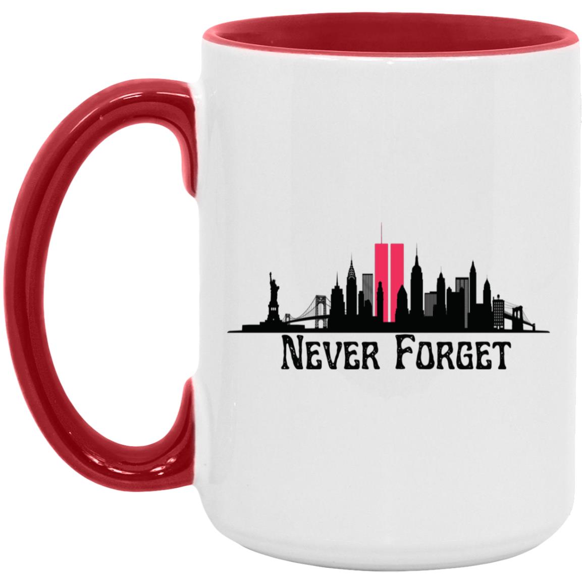 Never Forget (3)  15oz. Accent Mug