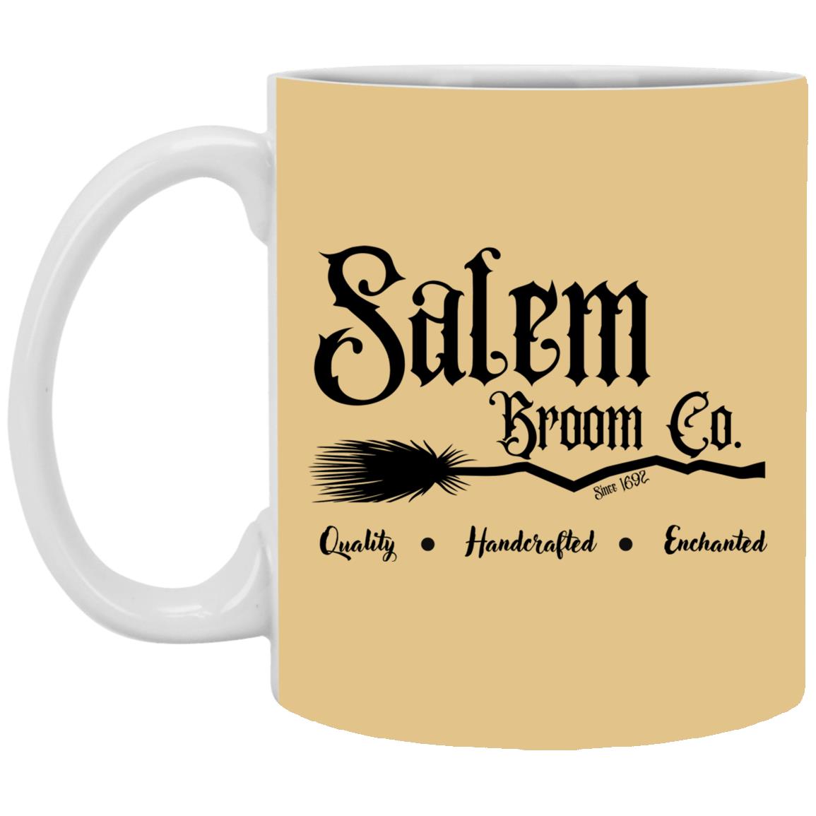 Salem Broom Co - Halloween - XP8434 11 oz. White Mug