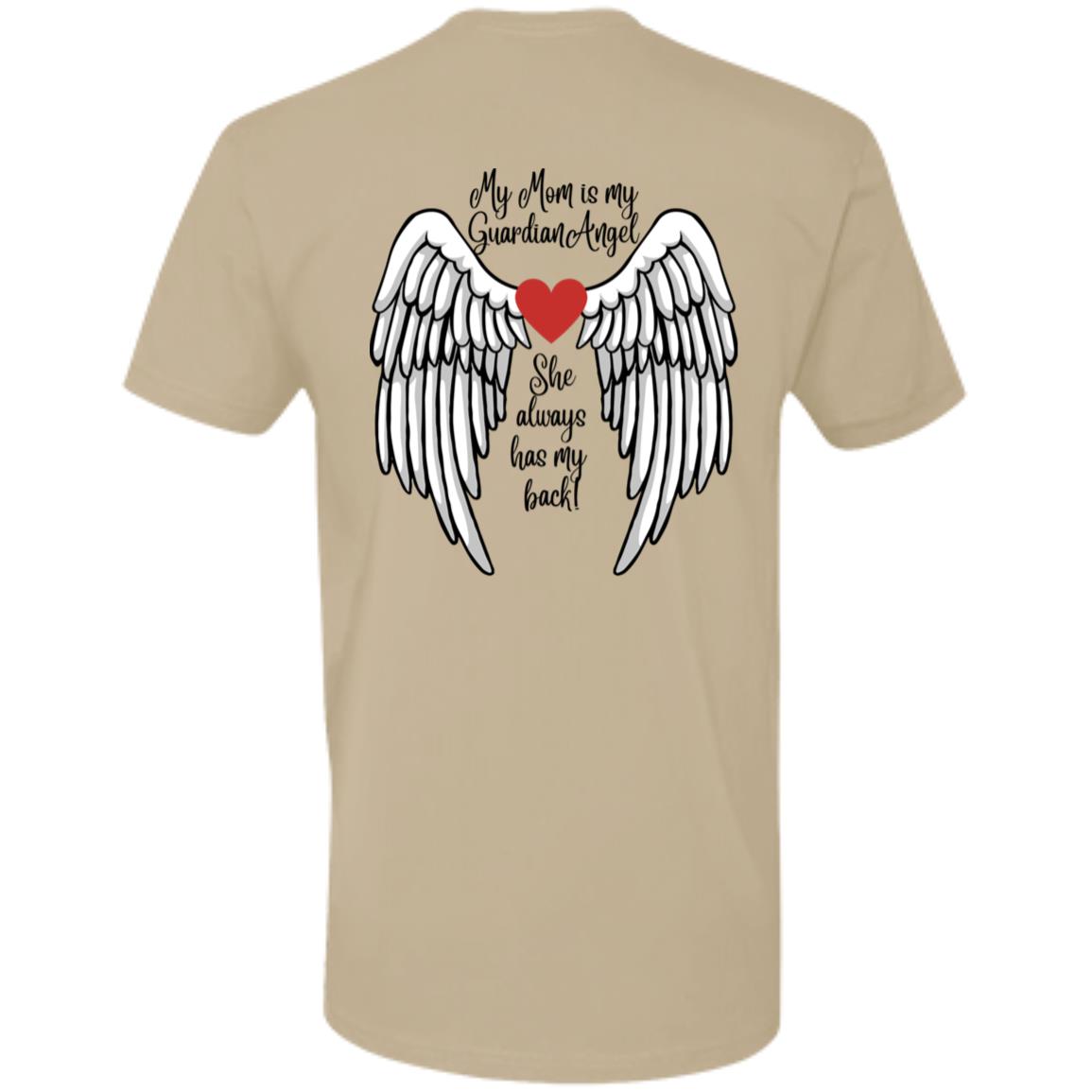 My Mom is My Guardian Angel (in memory / sympathy) -Premium Short Sleeve T-Shirt