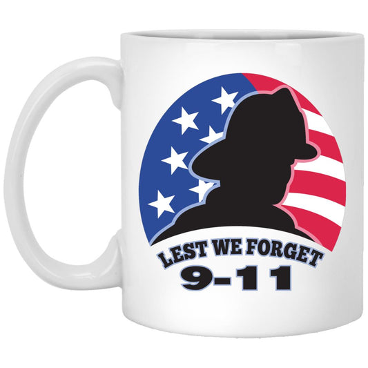 Never Forget (9)-11 oz. White Mug