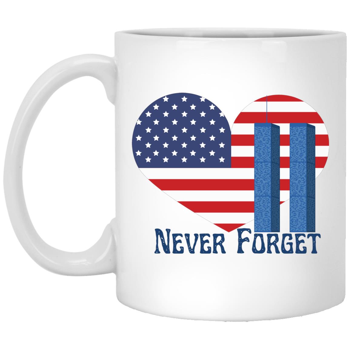 Never Forget (6) -11 oz. White Mug