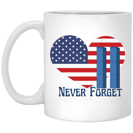 Never Forget (6) -11 oz. White Mug