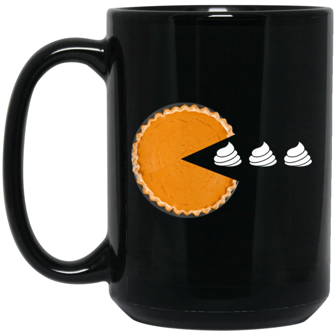 Pack it up, Pack it in (Thanksgiving / Pumpkin pie) 15 oz. Black Mug