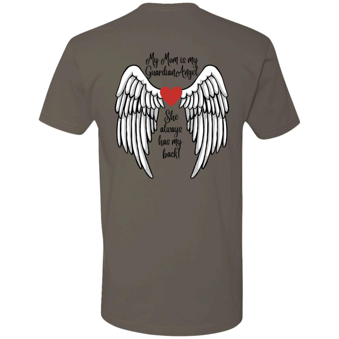 My Mom is My Guardian Angel (in memory / sympathy) -Premium Short Sleeve T-Shirt