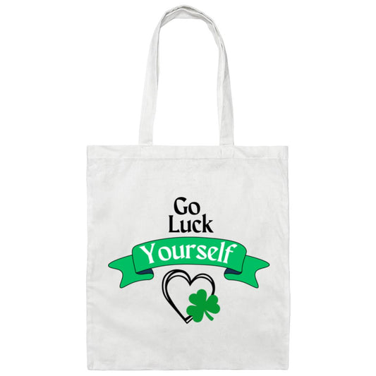 Go Luck Yourself (St. Patrick's Day) -Canvas Tote Bag