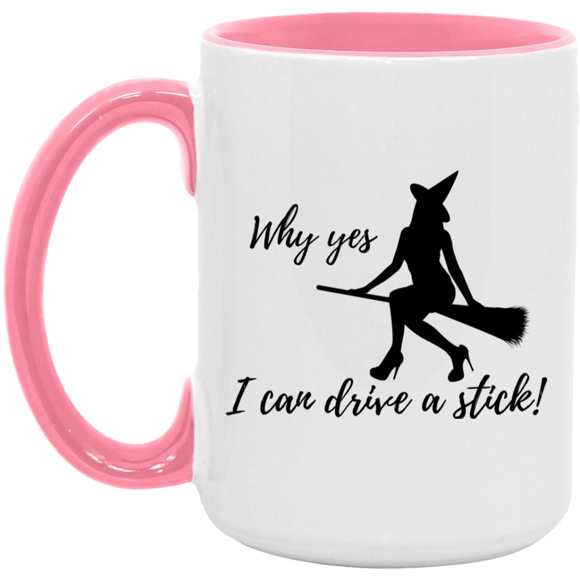 I can Drive a Stick - Halloween -AM15OZ 15oz. Accent Mug