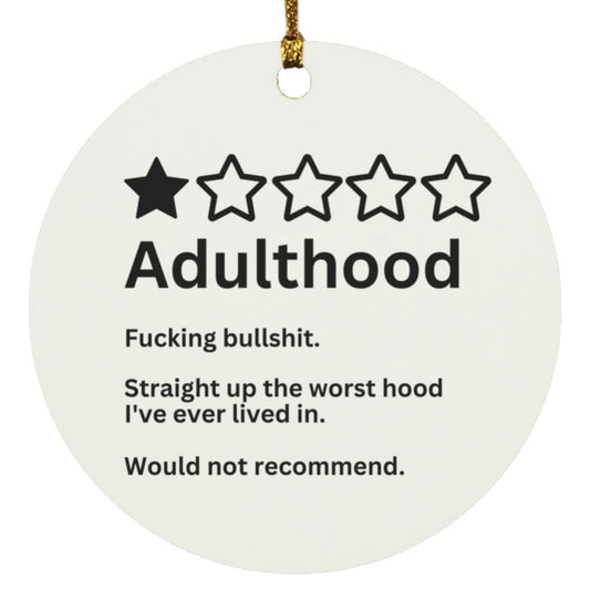 Adulthood - Circle Ornament