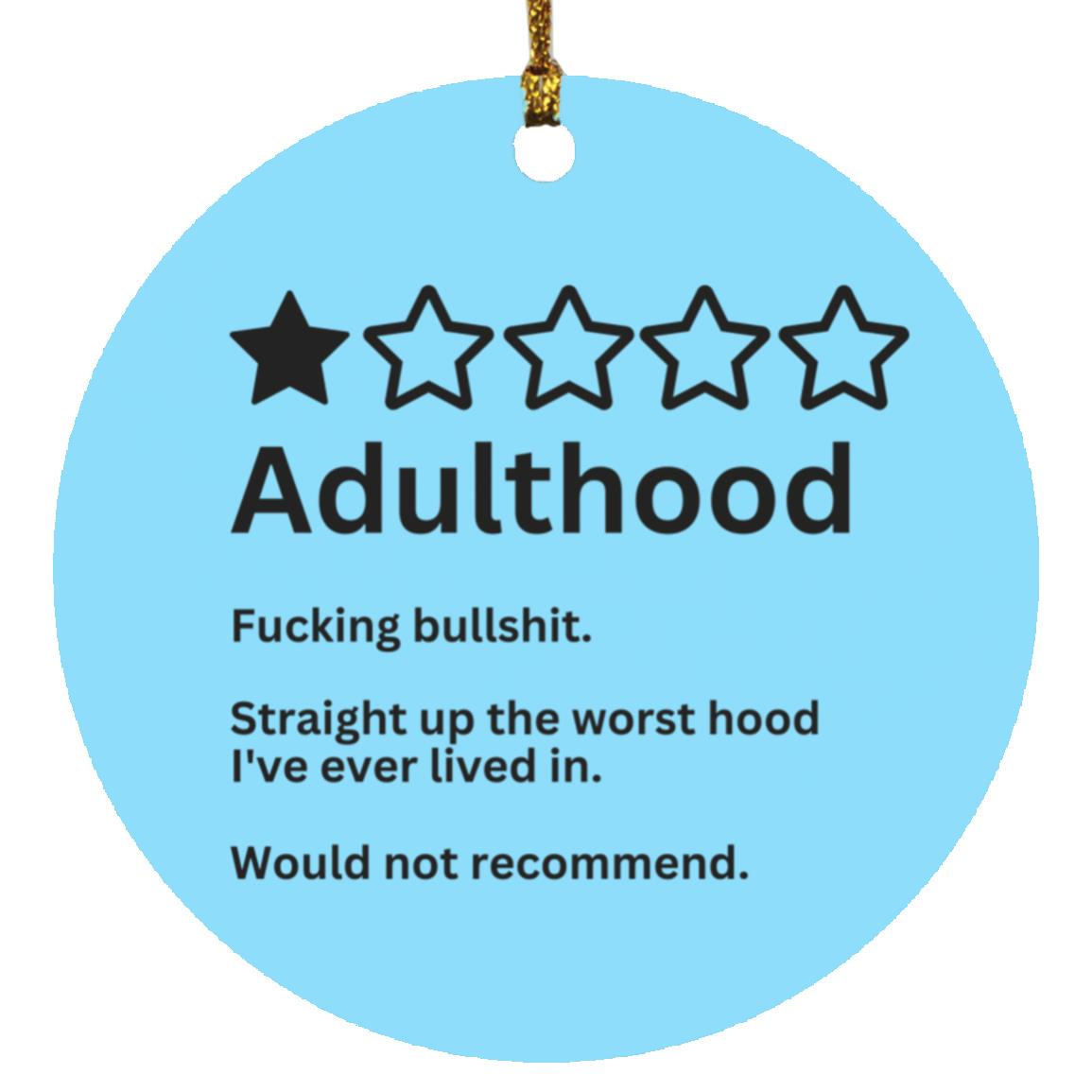 Adulthood - Circle Ornament