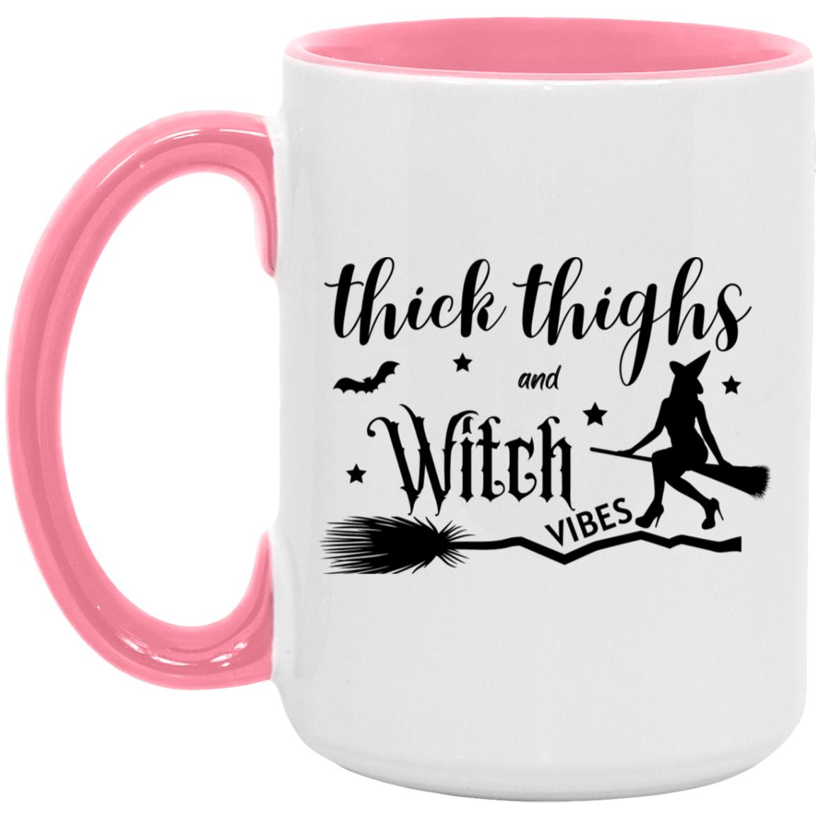 Thick Thighs & Witch Vibes - Halloween -AM15OZ 15oz. Accent Mug