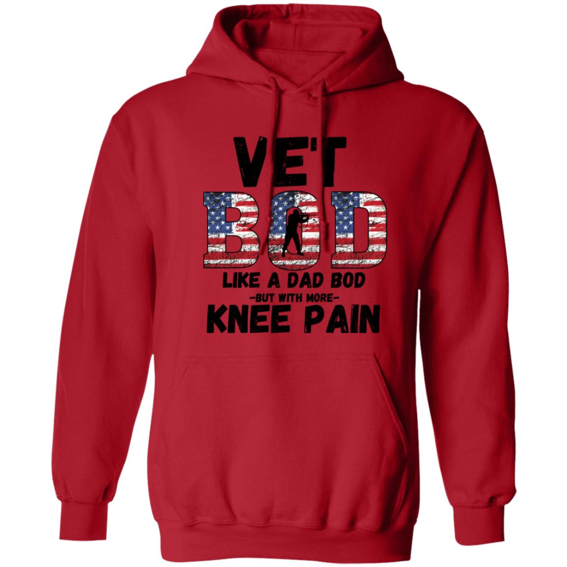 Vet Bod / Knee Pain (Veterans)  Pullover Hoodie 8 oz (Closeout)