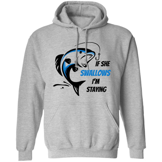 If she Swallows -Blue Bass Fish -Z66x Pullover Hoodie