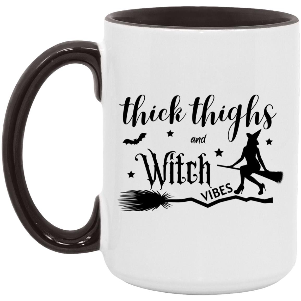 Thick Thighs & Witch Vibes - Halloween -AM15OZ 15oz. Accent Mug