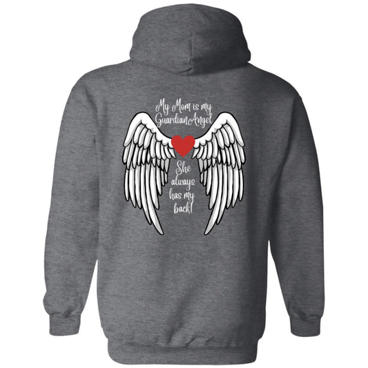 My Mom is My Guardian Angel (in memory / sympathy) -Pullover Hoodie 8 oz (Closeout)