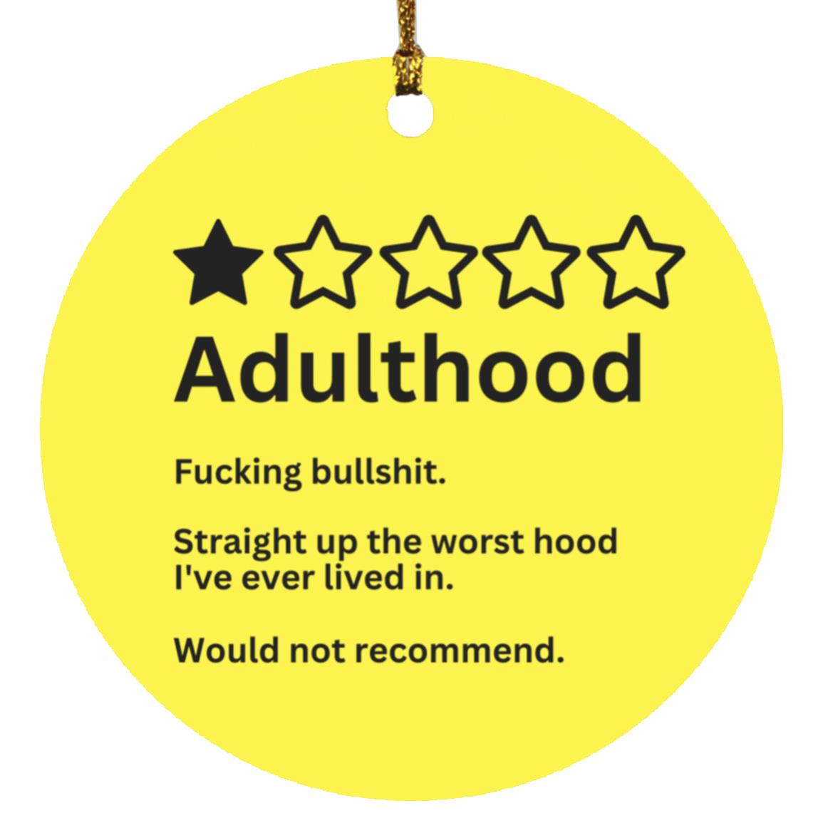 Adulthood - Circle Ornament