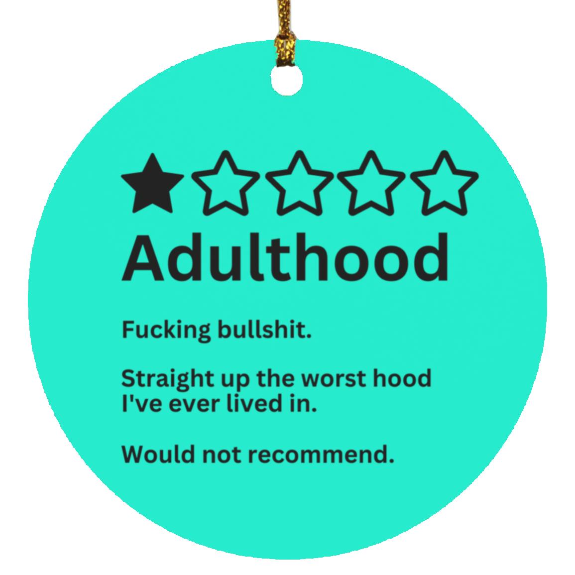 Adulthood - Circle Ornament