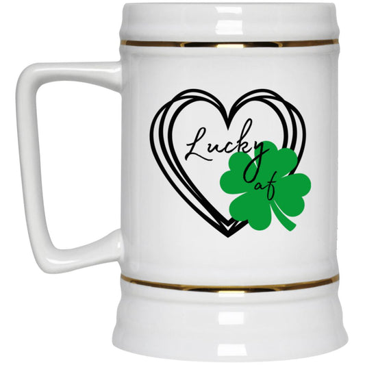 Lucky af (St. Patrick's Day) - Beer Stein 22oz.