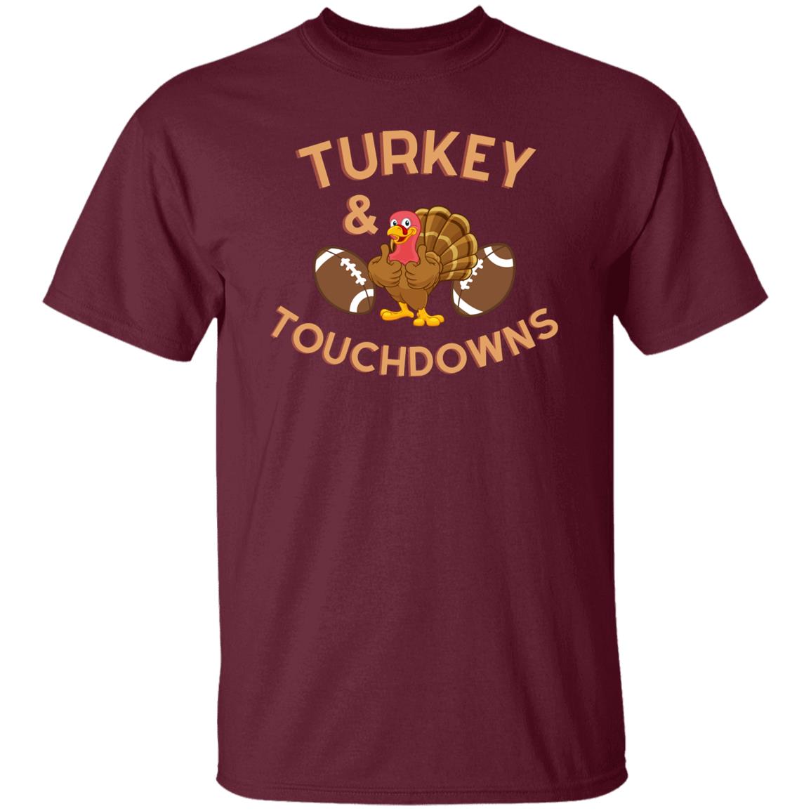 Turkey and Touchdowns. T-Shirt