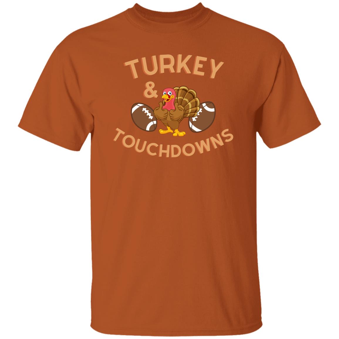 Turkey and Touchdowns. T-Shirt