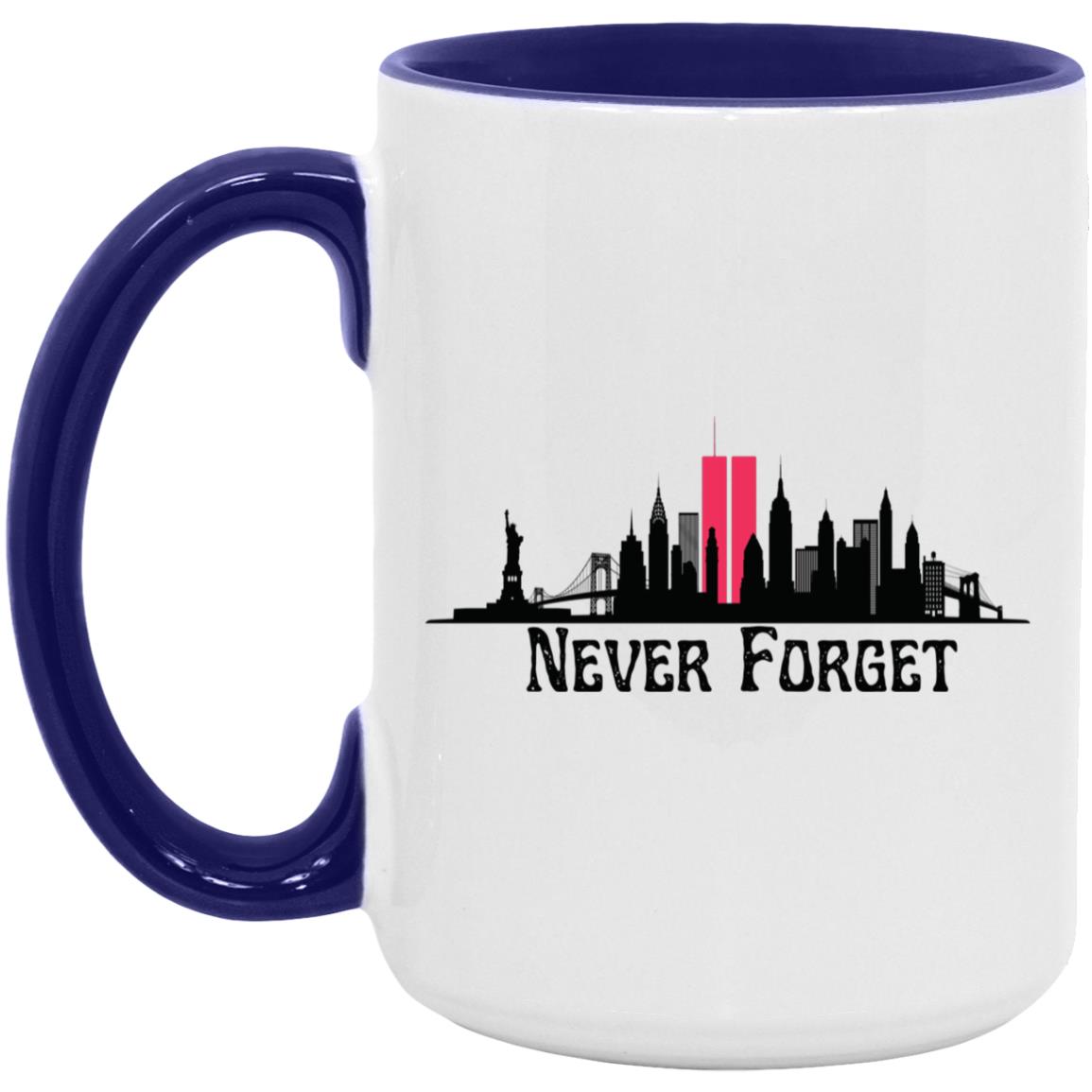 Never Forget (3)  15oz. Accent Mug