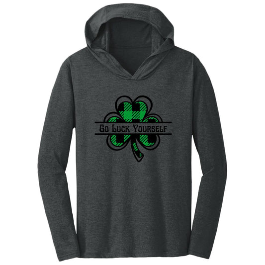 Go Luck Yourself Plaid (St Patrick's Day) -Triblend T-Shirt Hoodie