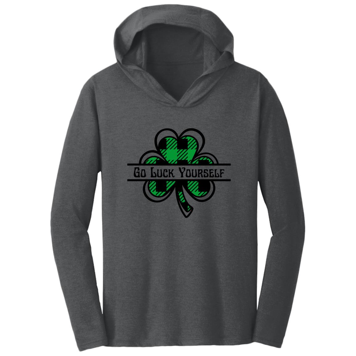 Go Luck Yourself Plaid (St Patrick's Day) -Triblend T-Shirt Hoodie