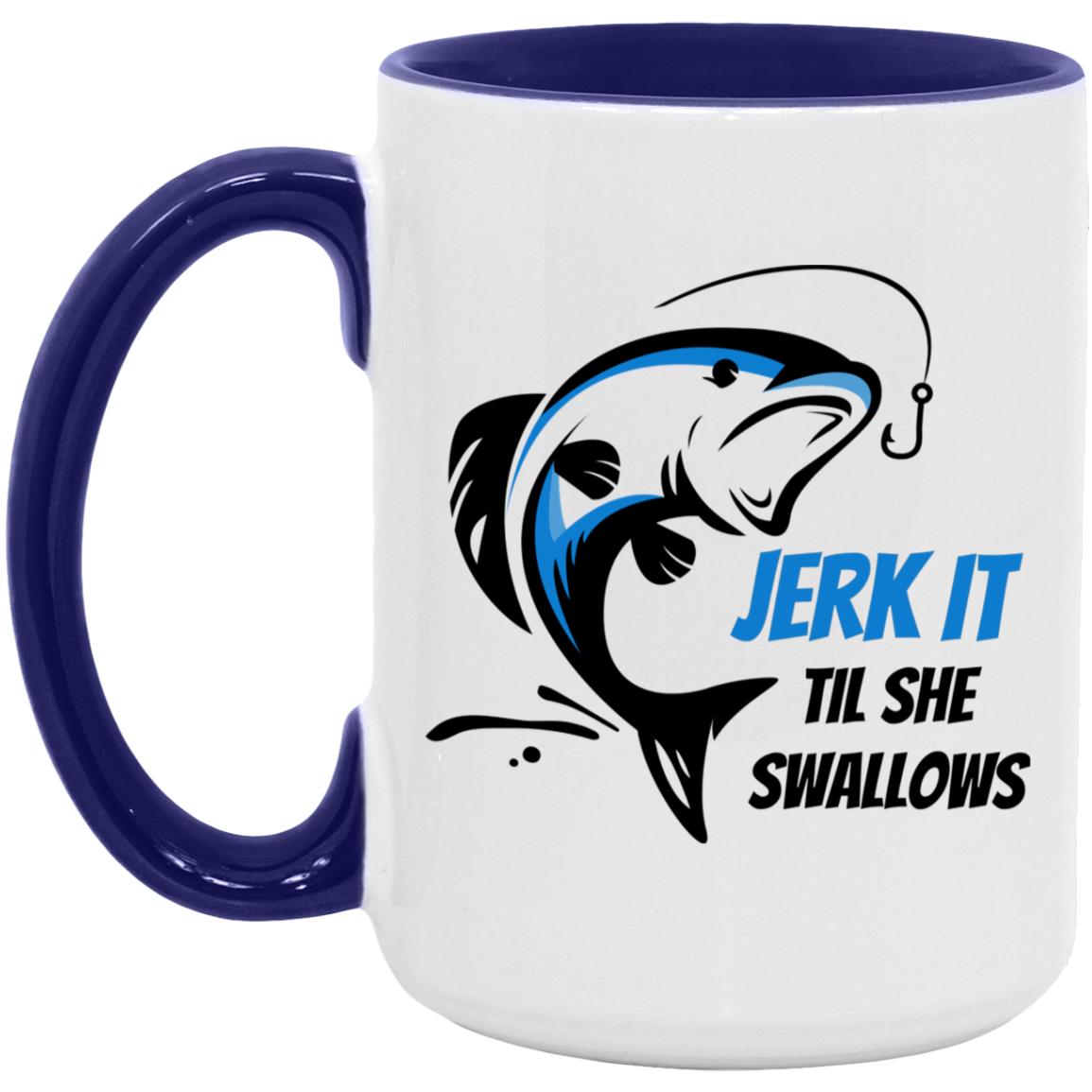 Jerk it- Blue Fish - AM15OZ 15oz. Accent Mug