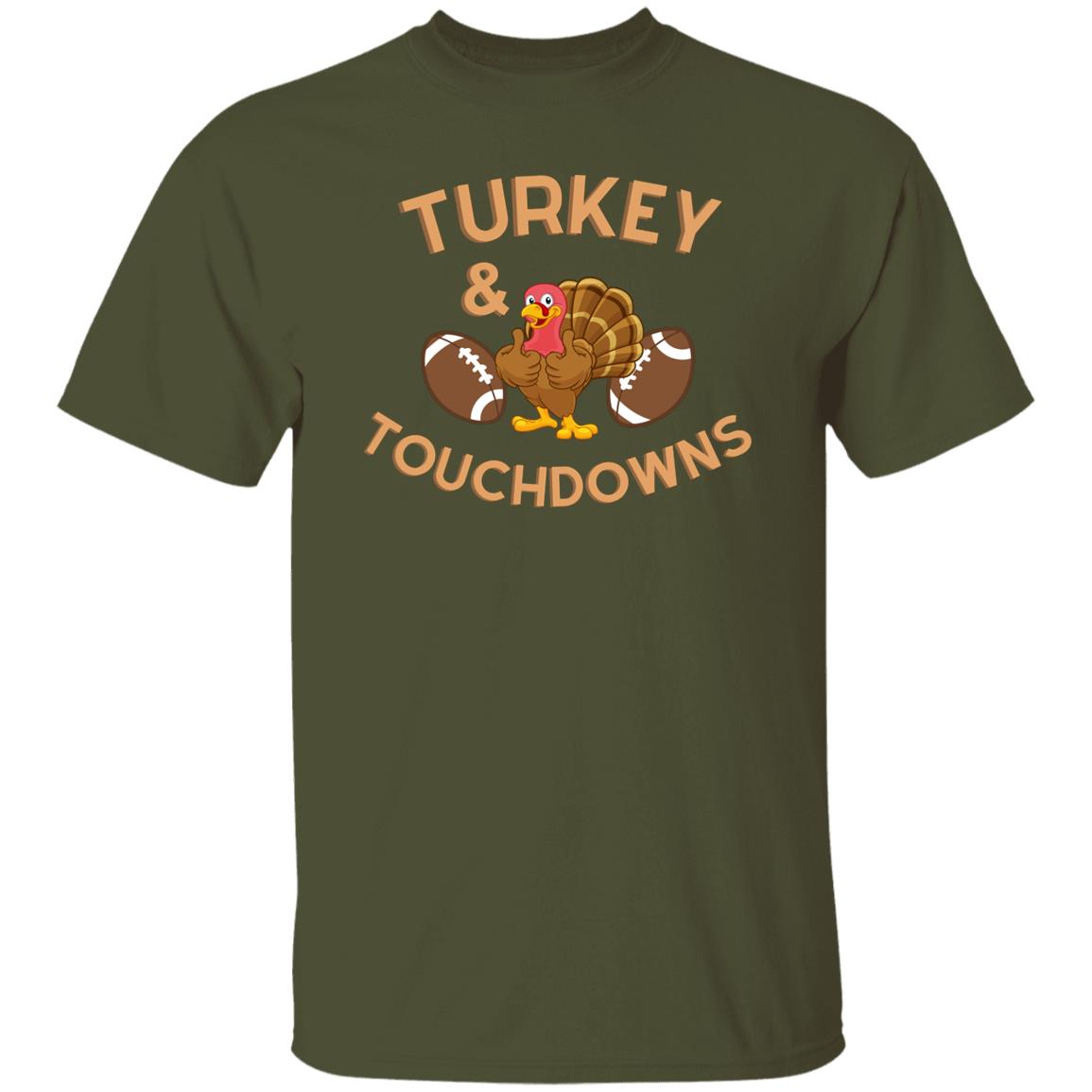 Turkey and Touchdowns. T-Shirt