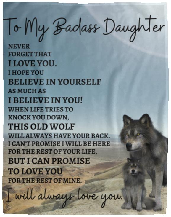 Father daughter wolf blanket new arrivals