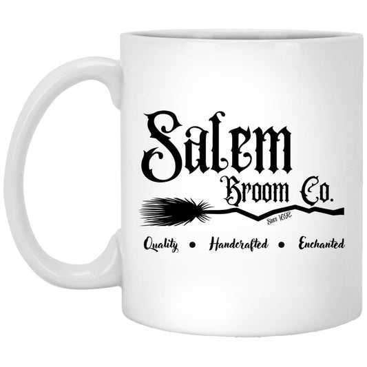 Salem Broom Co - Halloween - XP8434 11 oz. White Mug