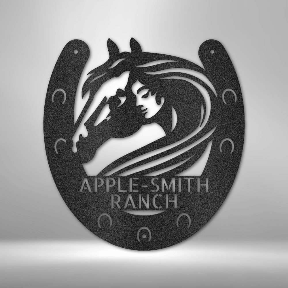 Horse Owner Monogram - Steel Sign