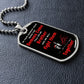 When the Demons Come / Veterans ( Red Fighting Spartan) - Dog Tag