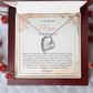 To My Mom My Wedding Day - Forever Love Necklace