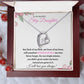 To My Beautiful Step Daughter / nonbiological (Pink Card) - Forever love Necklace