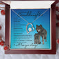 To My Beautiful Granddaughter (Wolf) - Forever Love Necklace