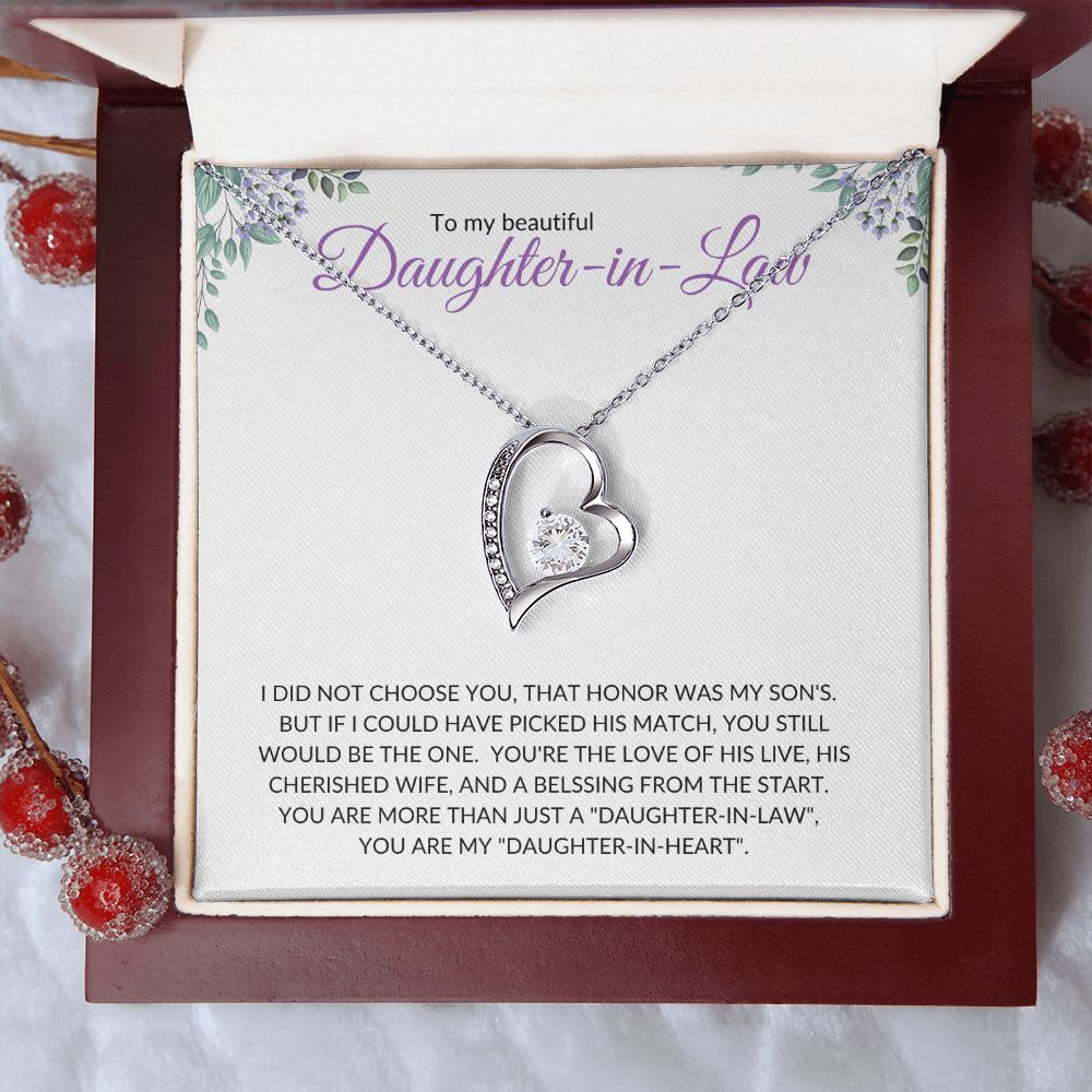 Daughter-in-Law (Purple Card) - Forever Love Necklace