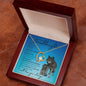 To My Beautiful Granddaughter (Wolf) - Forever Love Necklace