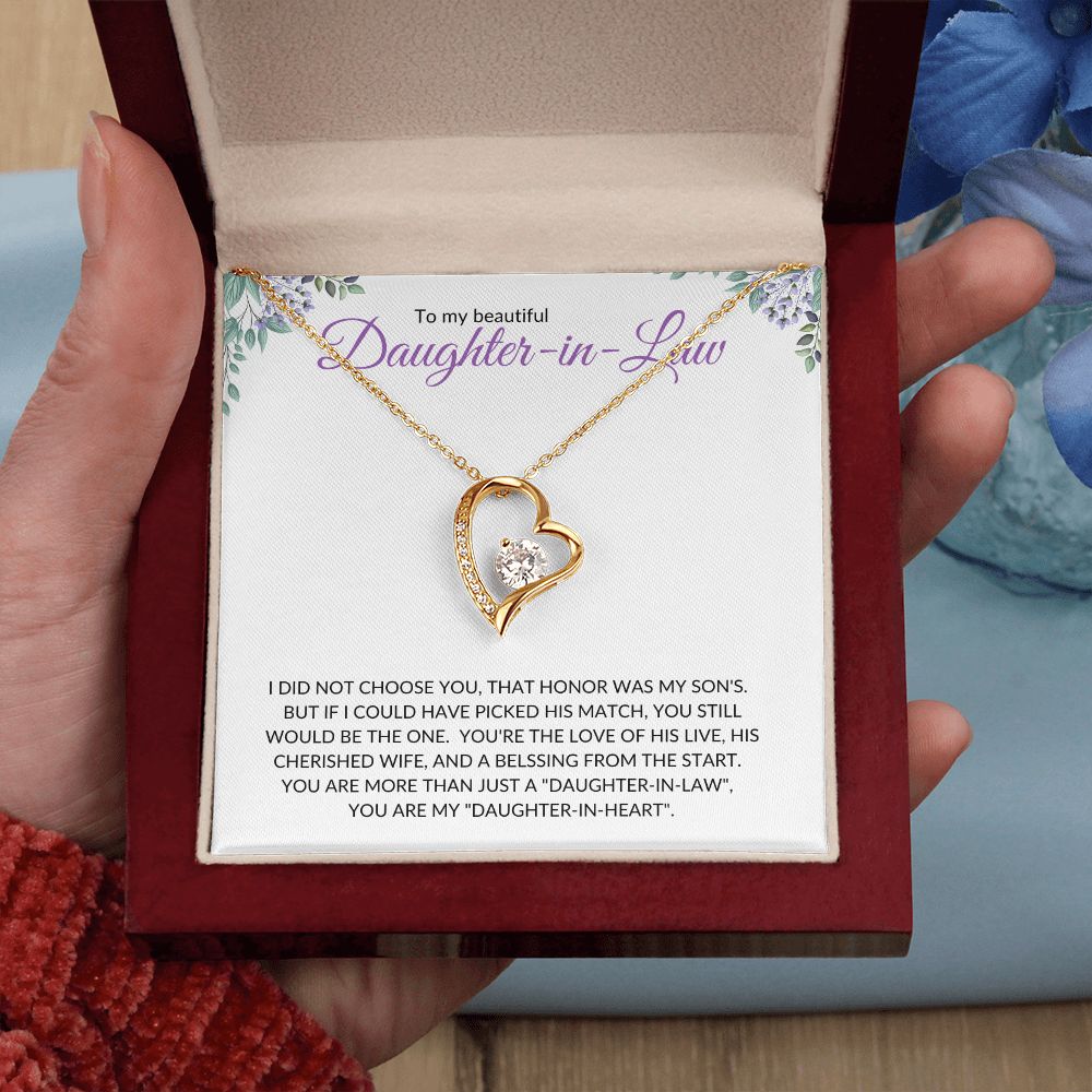 Daughter-in-Law (Purple Card) - Forever Love Necklace