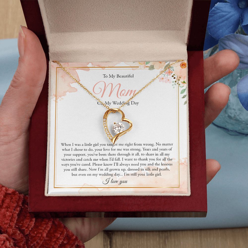 To My Mom My Wedding Day - Forever Love Necklace