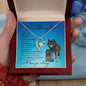To My Beautiful Granddaughter (Wolf) - Forever Love Necklace