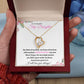 To My Beautiful Step Daughter / nonbiological (Pink Card) - Forever love Necklace