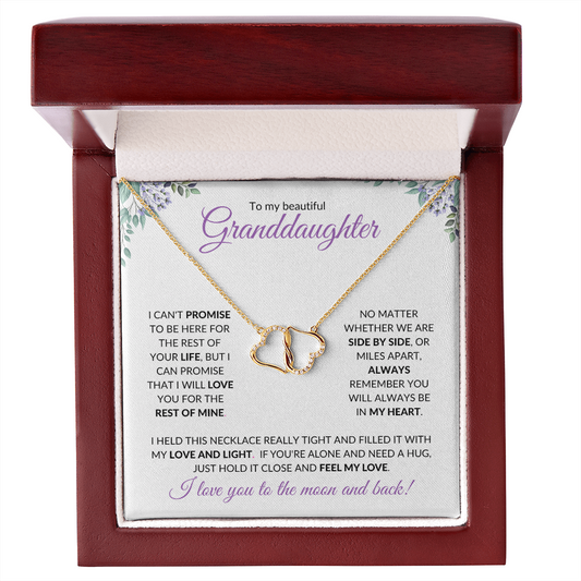 Granddaughter (Purple Card) - 10K Gold Everlasting Love Necklace