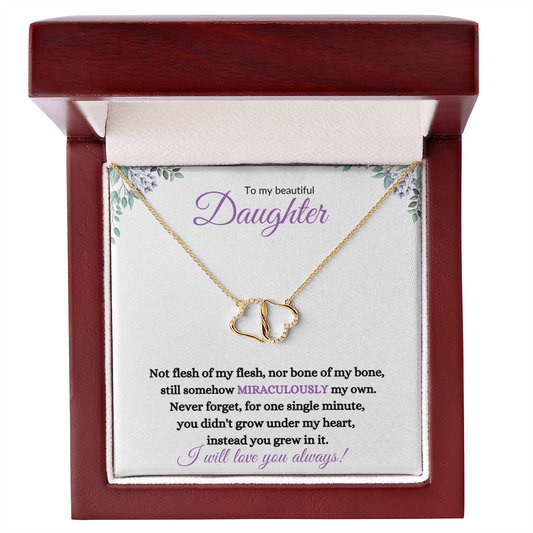Nonbiological / Adopted Daughter (purple card) - 10K Gold - Everlasting Love