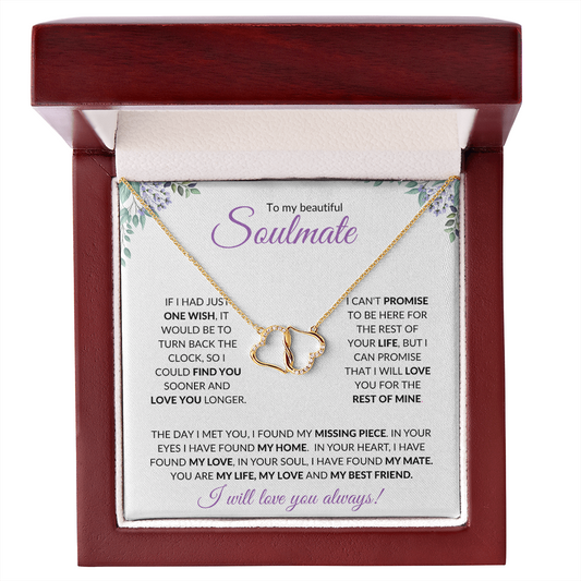Soulmate (Purple Card) - 10K Gold Everlasting Love Necklace