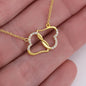 Granddaughter (Pink Card) - 10K Gold Everlasting Love Necklace